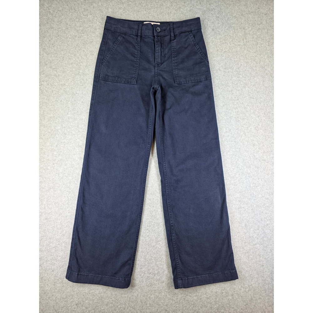 Abercrombie Kids Navy Wide Leg Utility Patch Pocket Pants Size 11/12 Regular